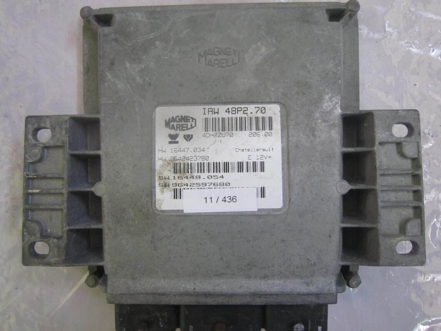 11-436 Centralina Motore Magneti Marelli 16447.034 9642423780 IAW 48P2.70 SW 9642597680 CITROEN / PEUGEOT Benzina VARIE