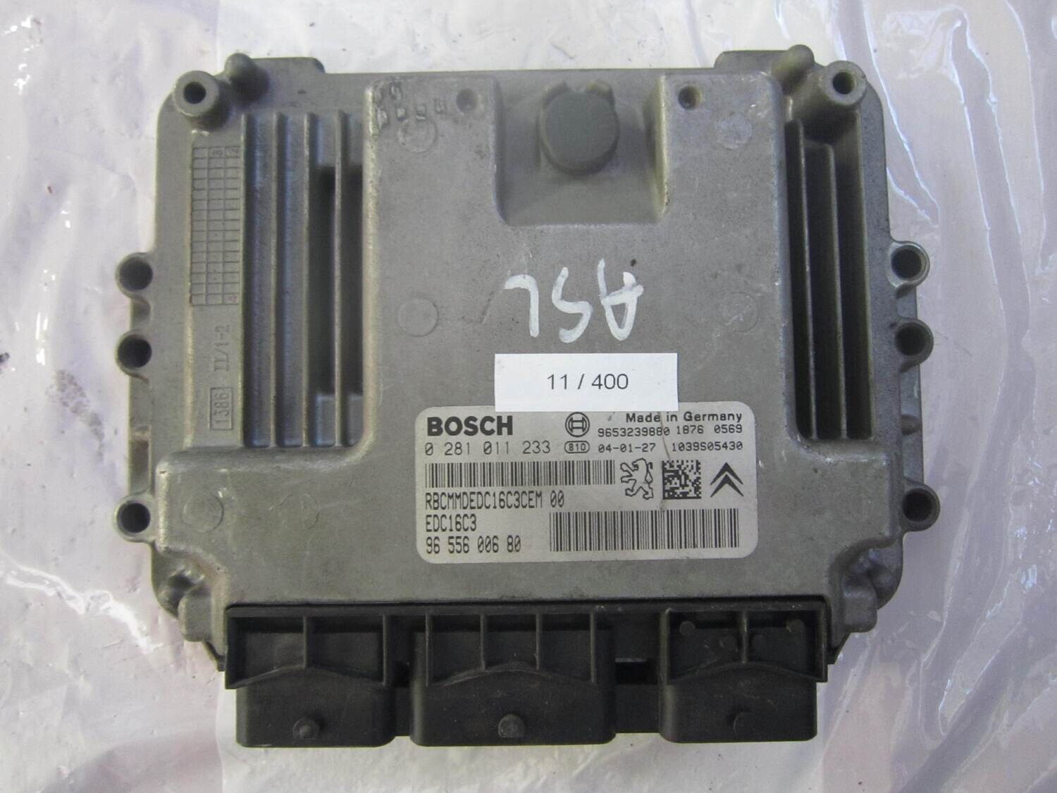 11-400 Centralina Motore Bosch 0 281 011 233 0281011233 96 556 006 80 9655600680 1039S05430 EDC16C3 CITROEN / PEUGEOT Diesel VARIE 1.6