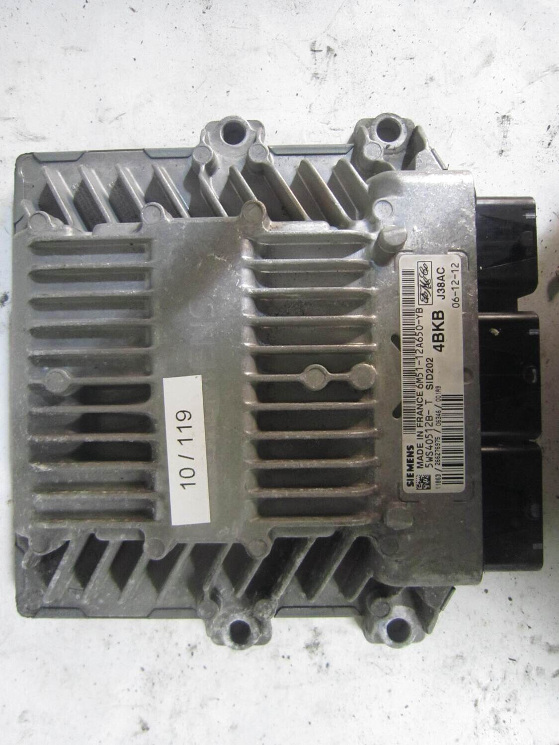 10-119 Centralina Motore Siemens 5WS40512B-T 5WS40512BT 6M51-12A650-YB 6M5112A650YB SID202 4BKB J38AC FORD Diesel FOCUS 1.8