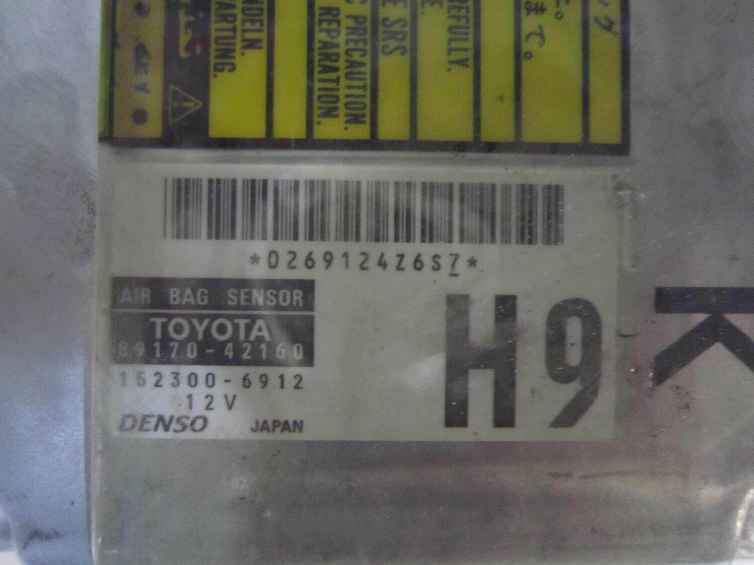 30-183 Centralina Airbag Denso 89170-42160 8917042160 152300-6912 1523006912 TOYOTA Generica RAV 4