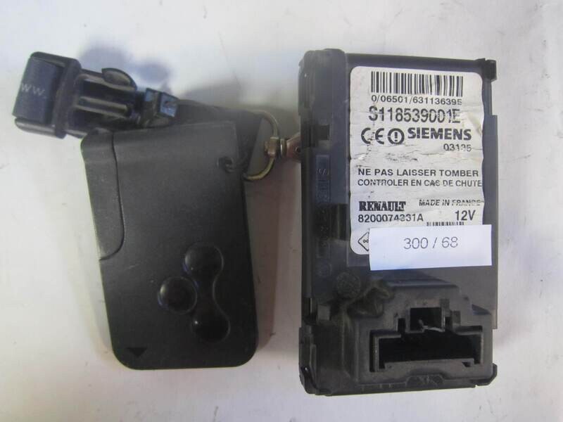 300-68 Blocchetto Accensione Siemens S118539001E 8200074331A CON CHIAVE RENAULT VARIE