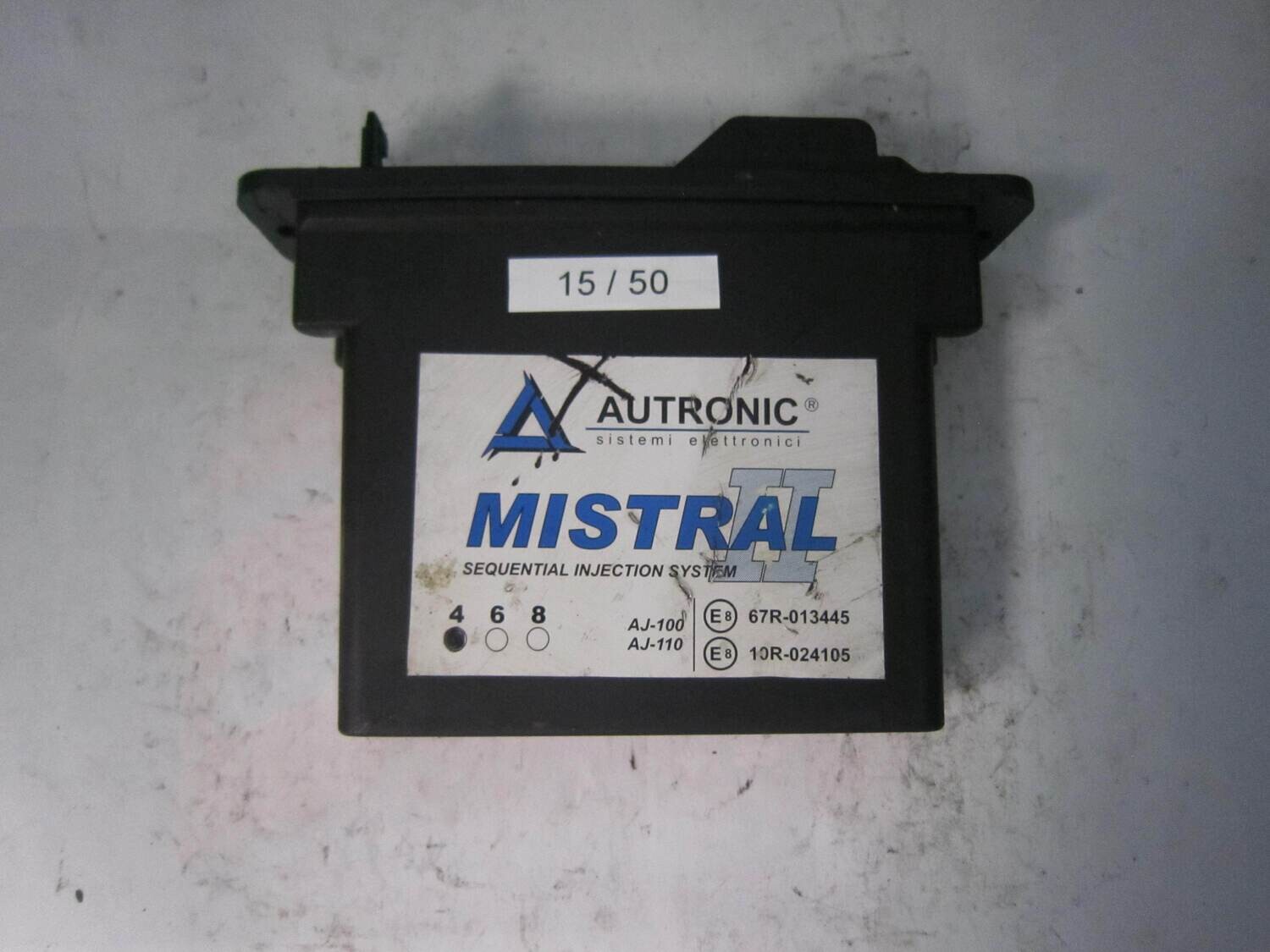 15-50 Centralina GPL Autronic MISTRALL II MISTRALLII 67R-013445 67R013445 10R-024105 4 cilindri Benzina/GPL