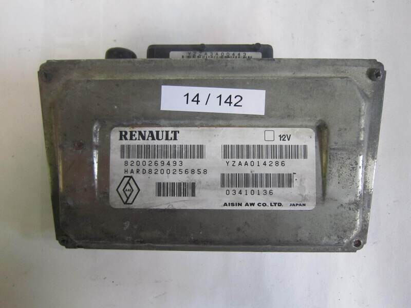 14-142 Centralina Cambio Automatico Aisin aw co.LTD 8200269493 HARD 8200256858 HARD8200256858 YZAA014286 RENAULT ESPACE