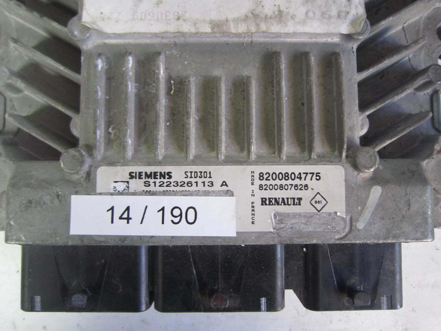 14-190 centralina motore siemens s122326113 a 8200804775 8200807626 sid301  renault
