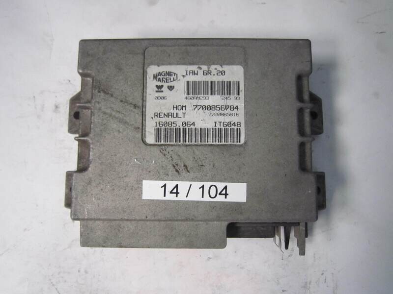 14-104 Centralina Motore Magneti Marelli IAW6R20 IAW 6R.20 7700856784 7700856784 7700865816 7700865816 16085064 16085064   RENAULT  TWINGO 1.2