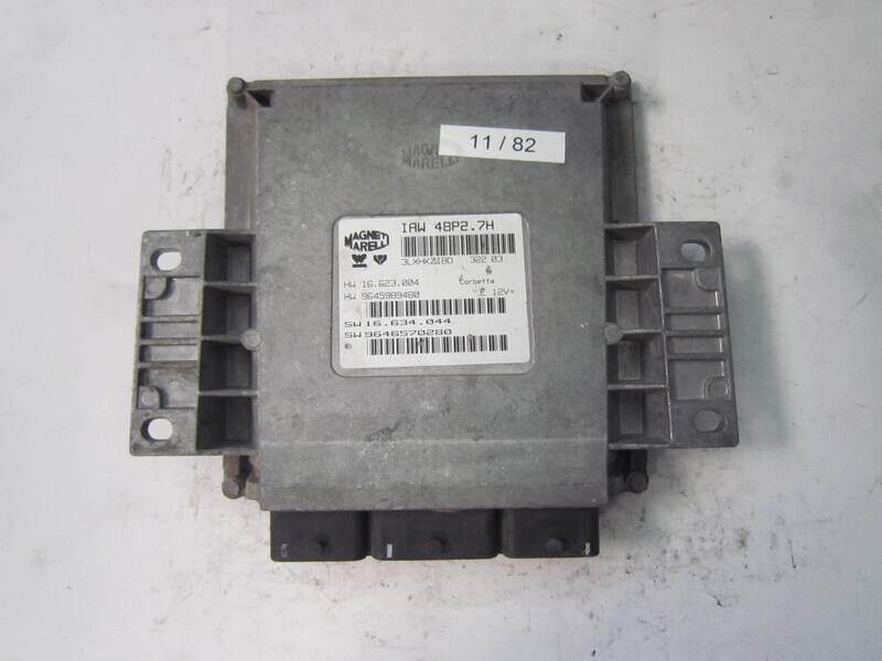 11-82 Centralina Motore Magneti Marelli HW 16.623.004 HW16623004 9645989480 IAW 48P2.7H SW 16.634.044 CITROEN / PEUGEOT Benzina 206 1.6