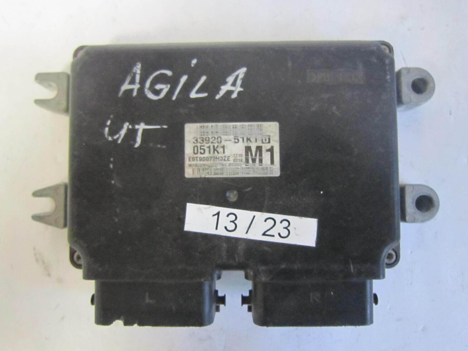 13-23 Centralina Motore Mitsubishi 33920-51K10 3392051K10 051K1 E6T90072H3ZE OPEL Benzina AGILA 1.2