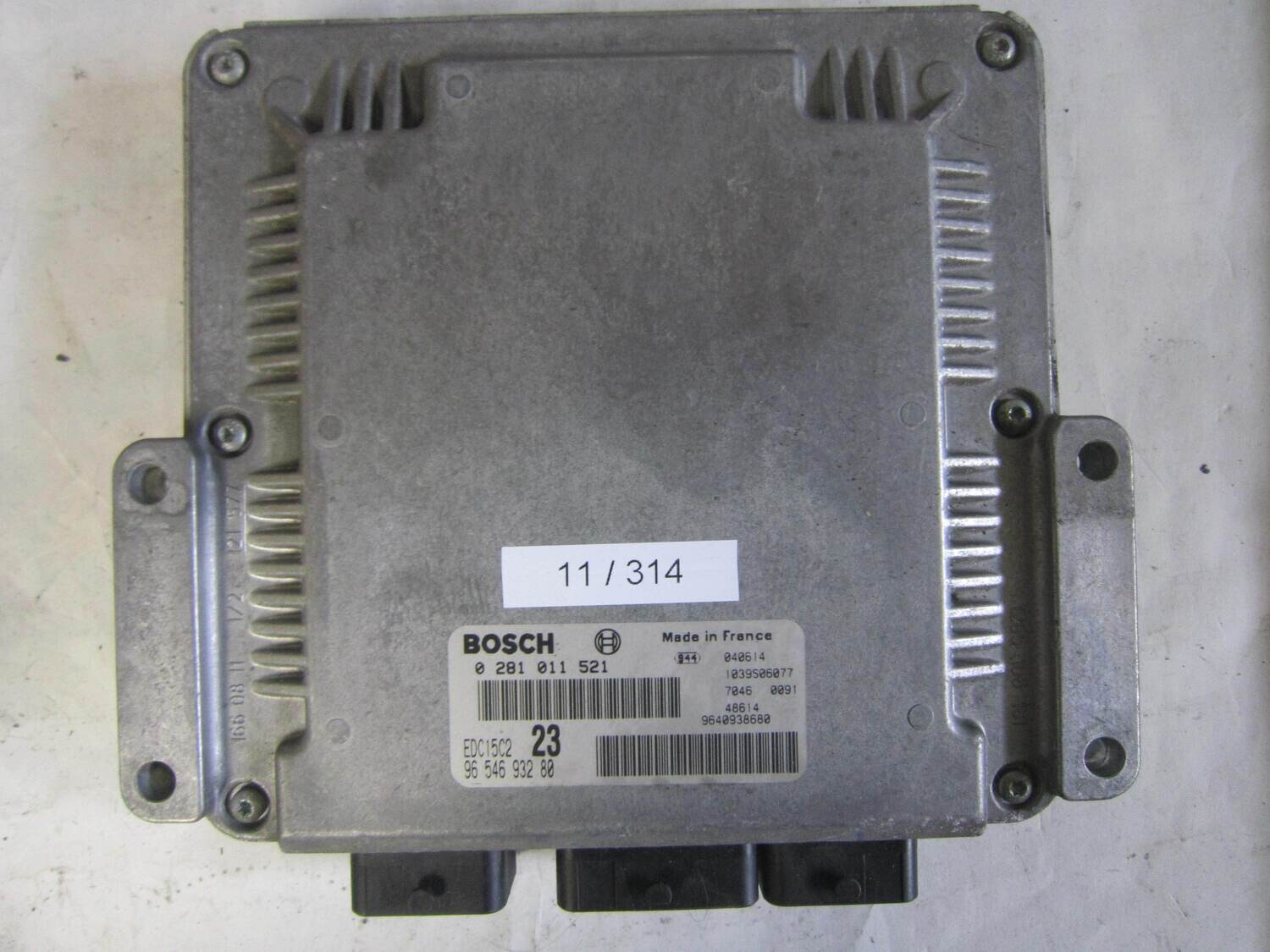 11-314 Centralina Motore Bosch 0 281 011 521 0281011521 9654693280 1039S06077 EDC15C2 96 546 932 80 CITROEN / PEUGEOT Diesel XSARA PICASSO 1.6