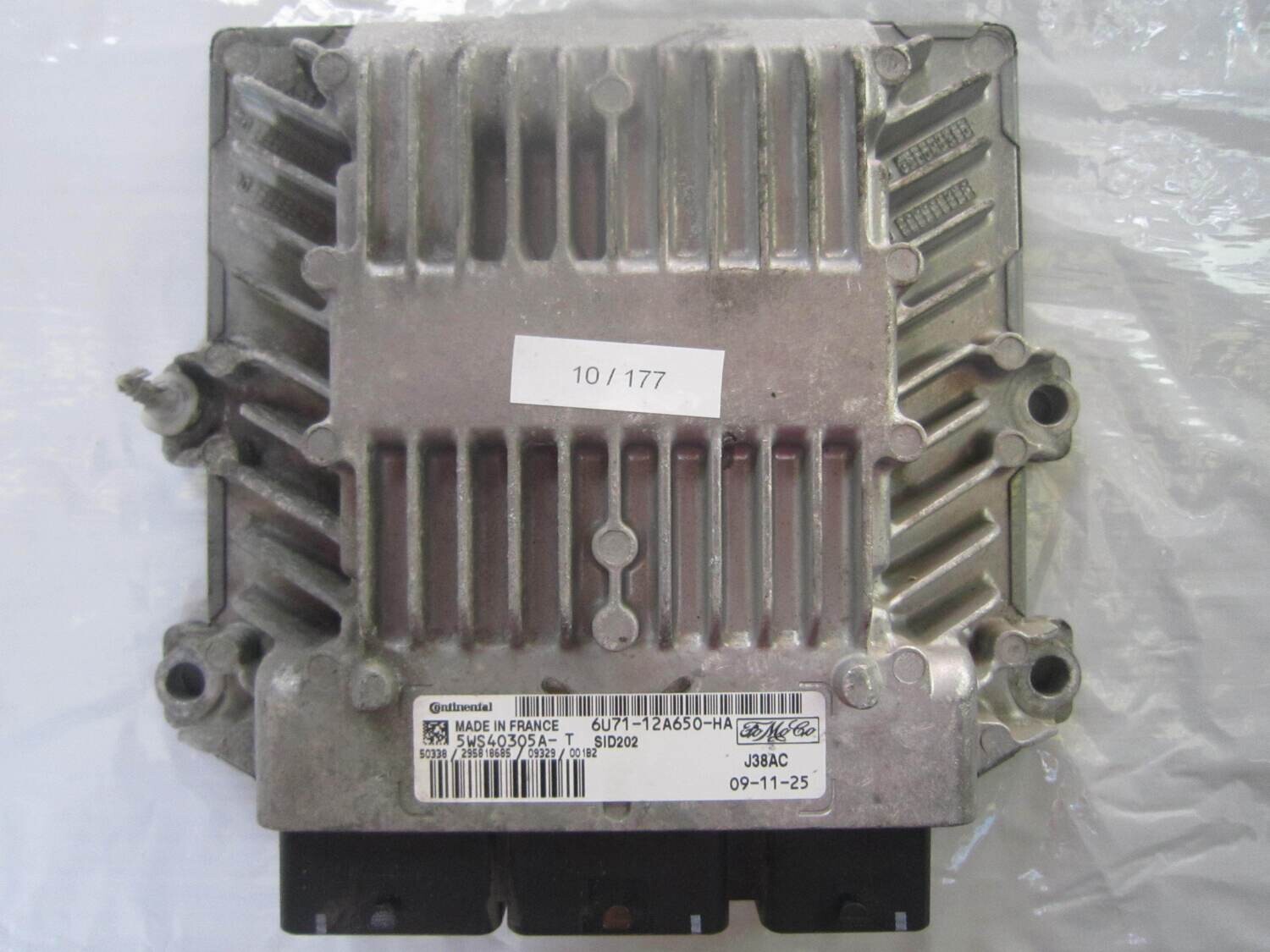 10-177 Centralina Motore Continental 5WS40305A-T 5WS40305AT 6U71-12A650-HA 6U7112A650HA SID202 J38AC FORD Diesel FOCUS