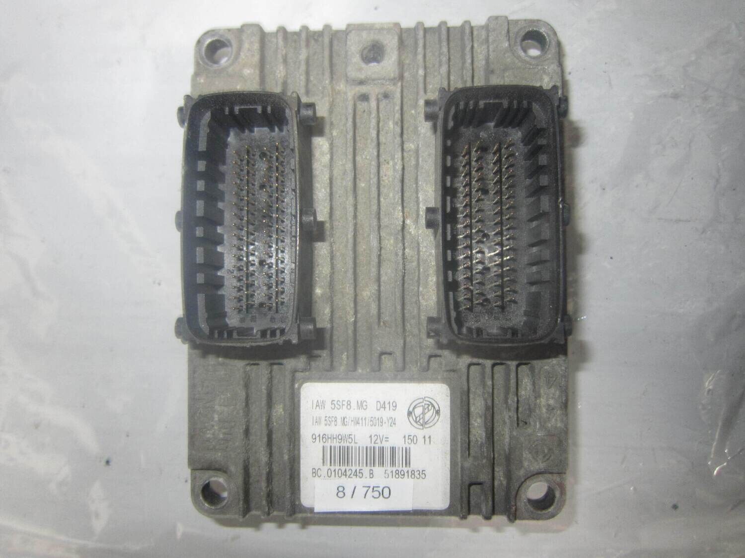 8-750 Centralina Motore Magneti Marelli 51891835   BC.0104245.B IAW 5SF8.MG   ALFA ROMEO / FIAT / LANCIA Benzina YPSILON