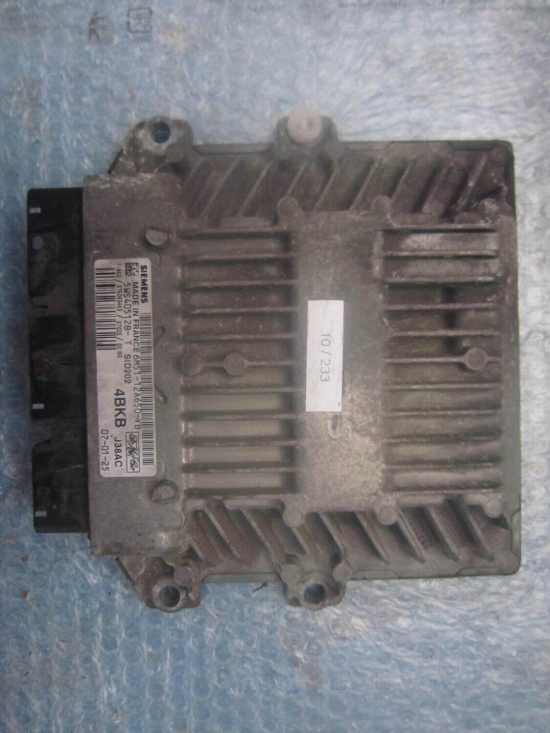 10-233 Centralina Motore Siemens 5WS40512B-T 5WS40512BT 6M51-12A650-YB 4BKB SID 202 J38AC FORD DIESEL FOCUS