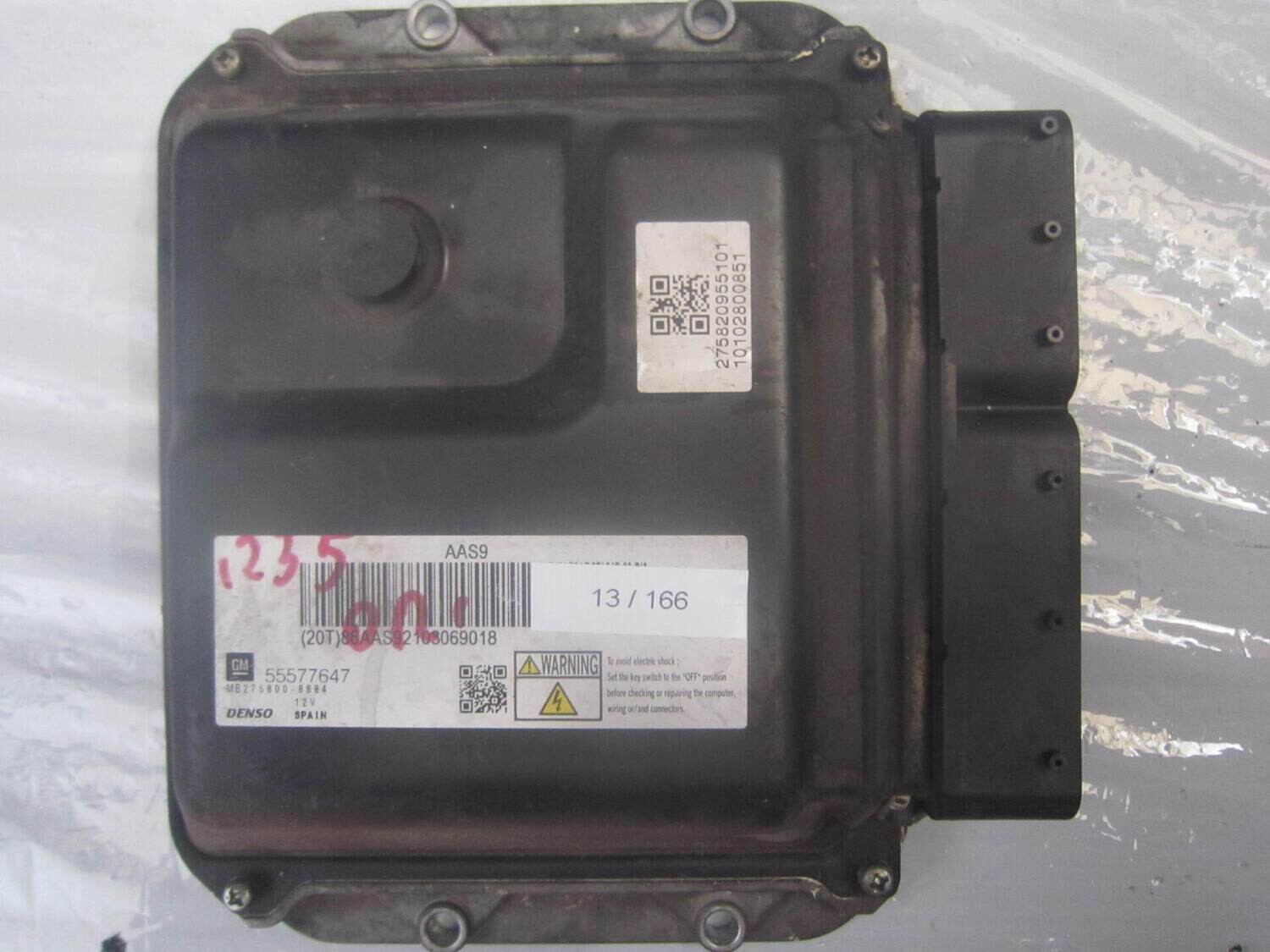 13-166 Centralina Motore Denso 55577647   MB275800-8884 AAS9   OPEL DIESEL ASTRA
