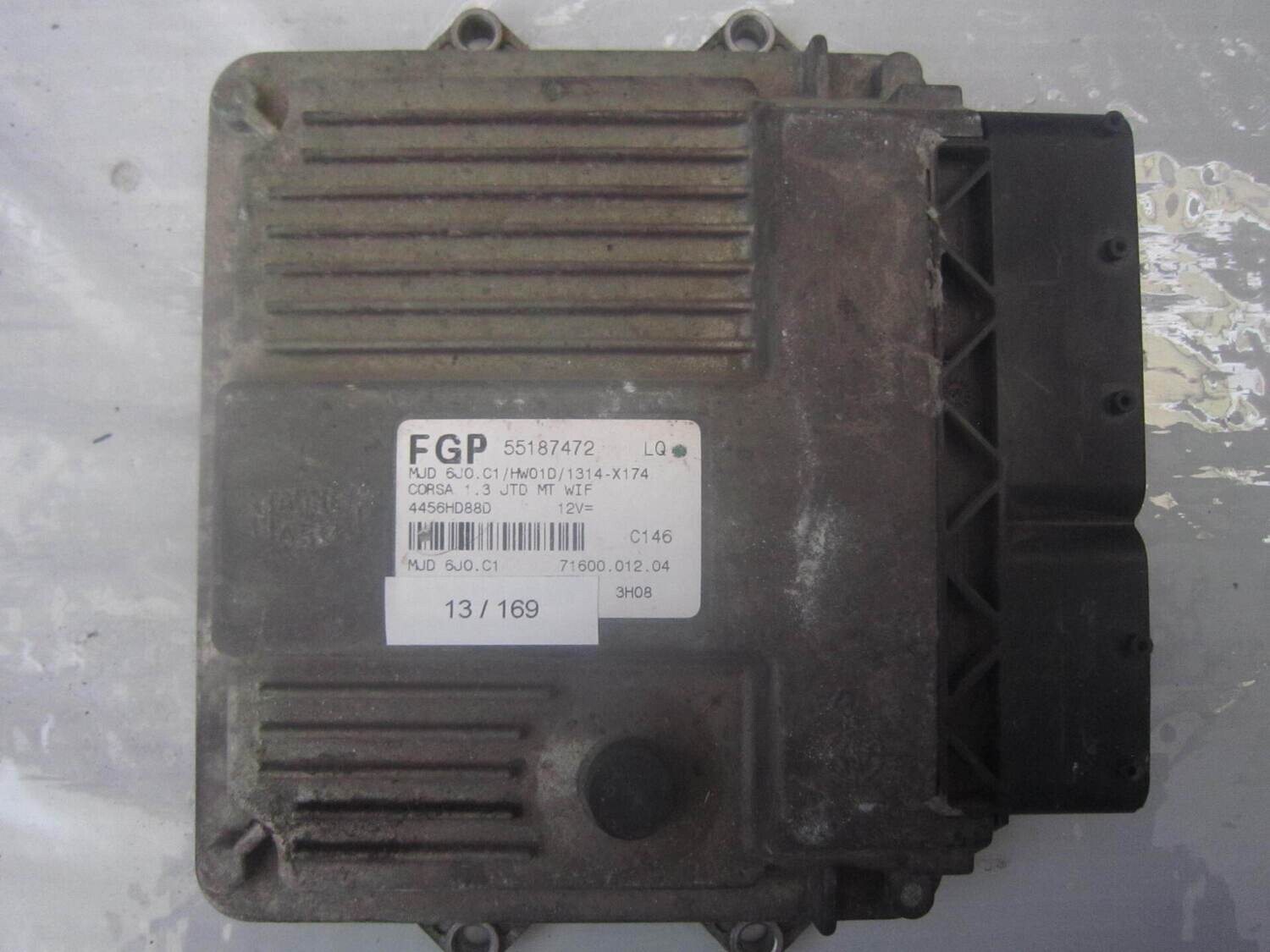 13-169 Centralina Motore Magneti Marelli 55187472   MJD 6JO.C1 HW01D/1314-X174 71600.012.07  OPEL DIESEL CORSA