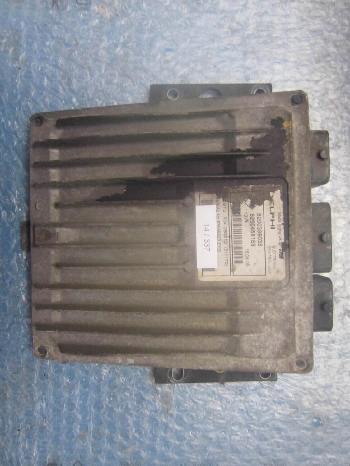 14-337 Centralina Motore Delphi R0410B031C   8200399038 8200468189 DCM1.2  RENAULT Diesel VARIE