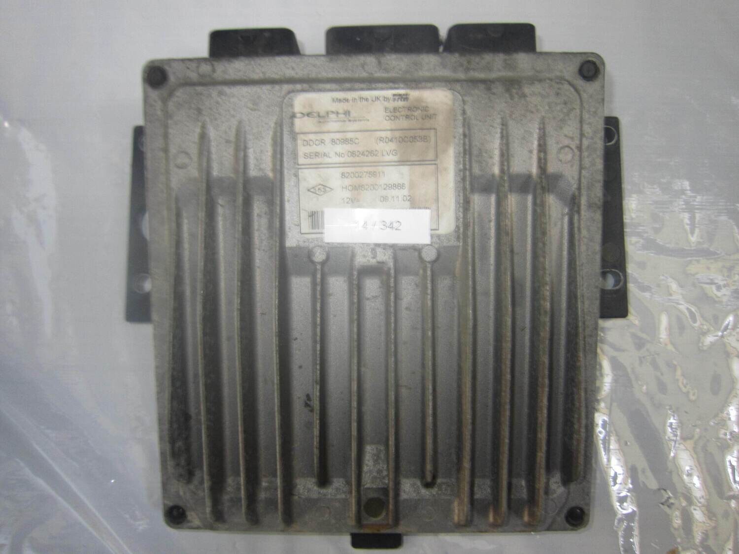 14-342 Centralina Motore Delphi R0410C053B   8200275911 8200129866 DDCR 80985C  RENAULT DIESEL CLIO