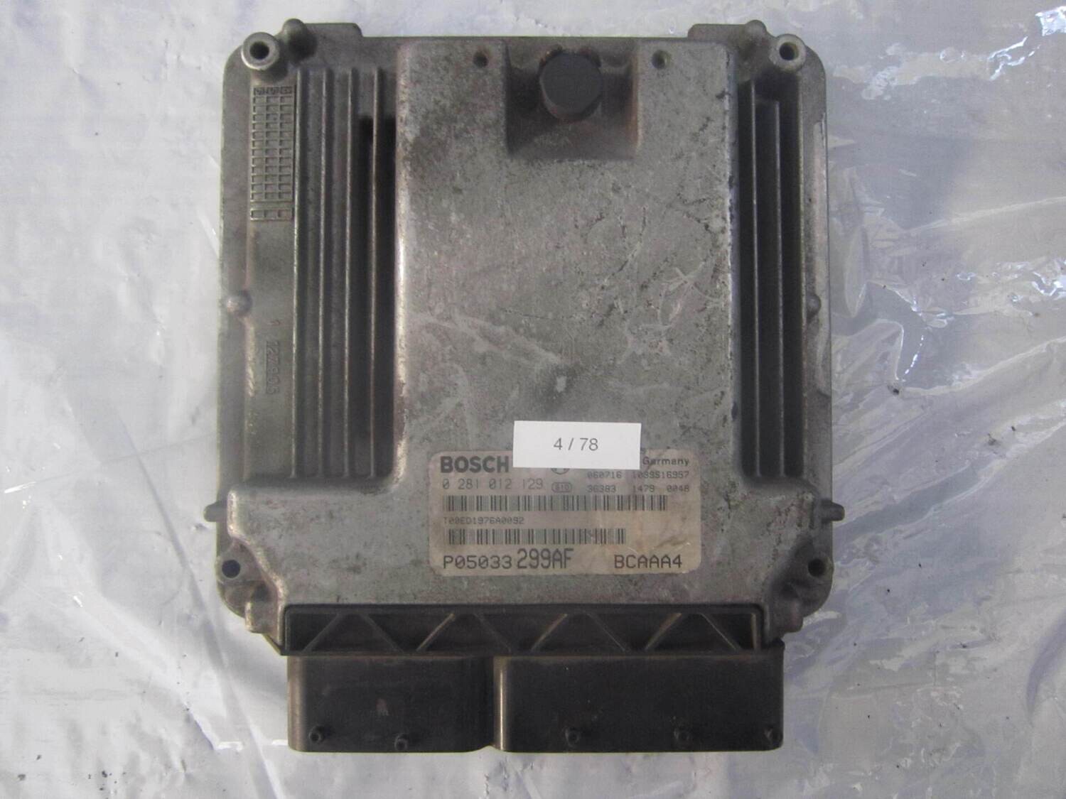 4-78 Centralina Motore Bosch 0 281 012 129 0281012129 P05033299AF 1039S16957 BCAAA4  CHRYSLER Diesel DODGE
