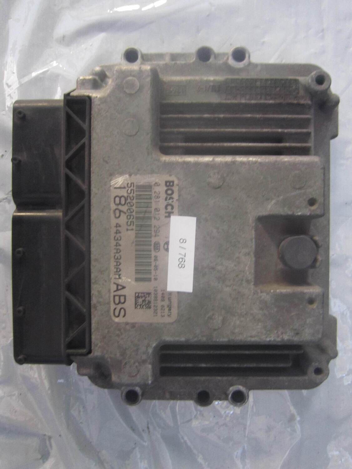 8-768 Centralina Motore Bosch 0 281 012 294 0281012294 55200651 1039S12321 186 4434A3AAM ABS  ALFA ROMEO / FIAT / LANCIA DIESEL MULTIPLA
