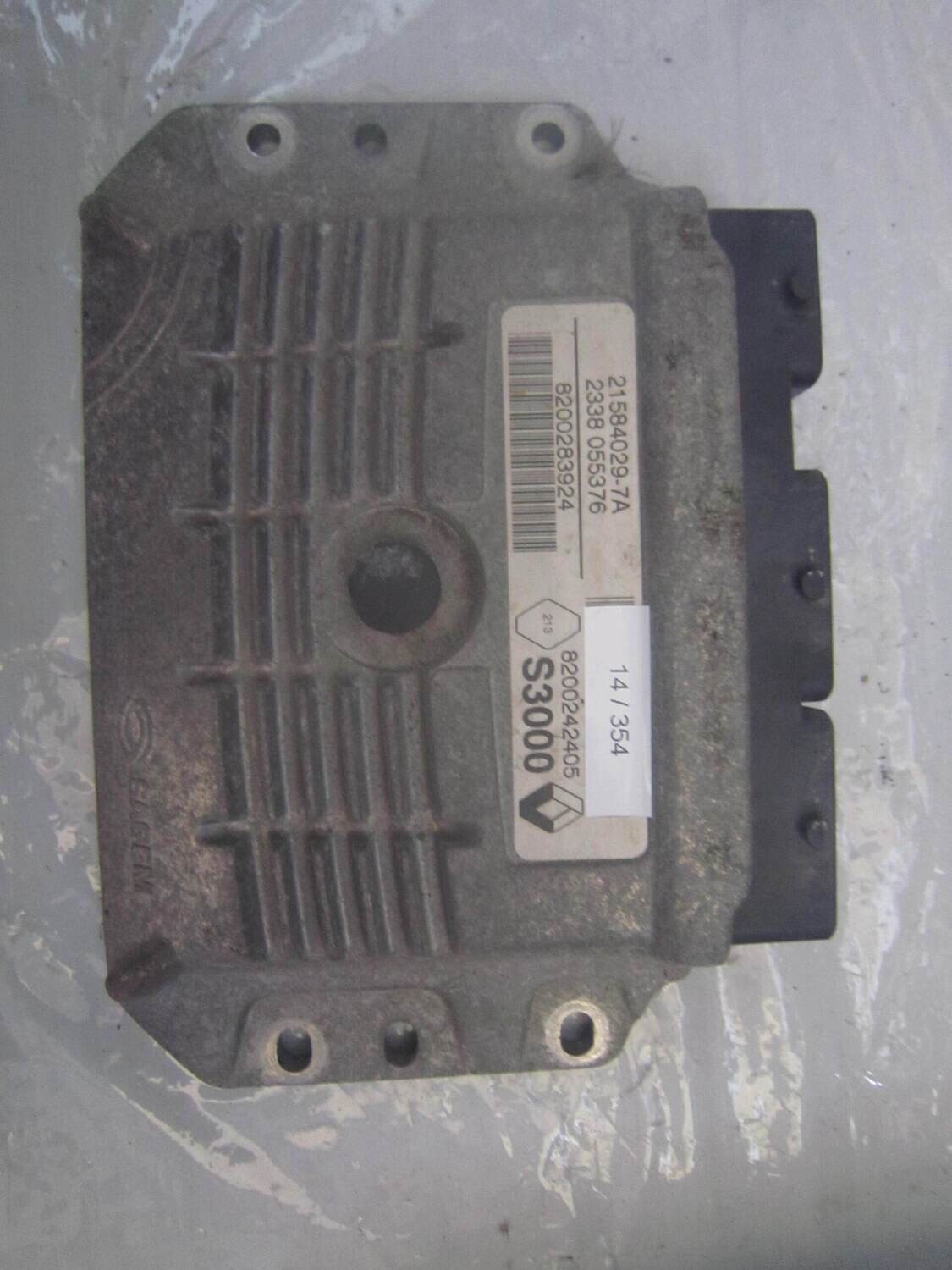 14-354 Centralina Motore Sagem 21584029-7A 215840297A 8200283924 8200242405 2338 055376 S3000 RENAULT BENZINA MEGANE