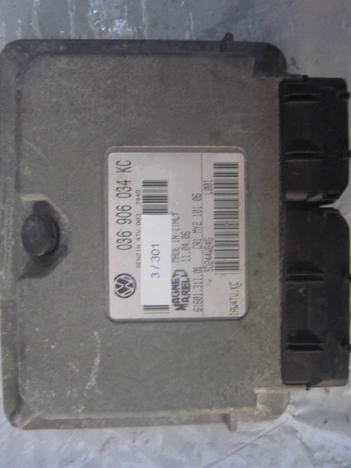 3-301 Centralina Motore Magneti Marelli IAW4TV.KC   036 906 034 KC 61601.311.01 CR1 MY2 101 06  SEAT Benzina IBIZA
