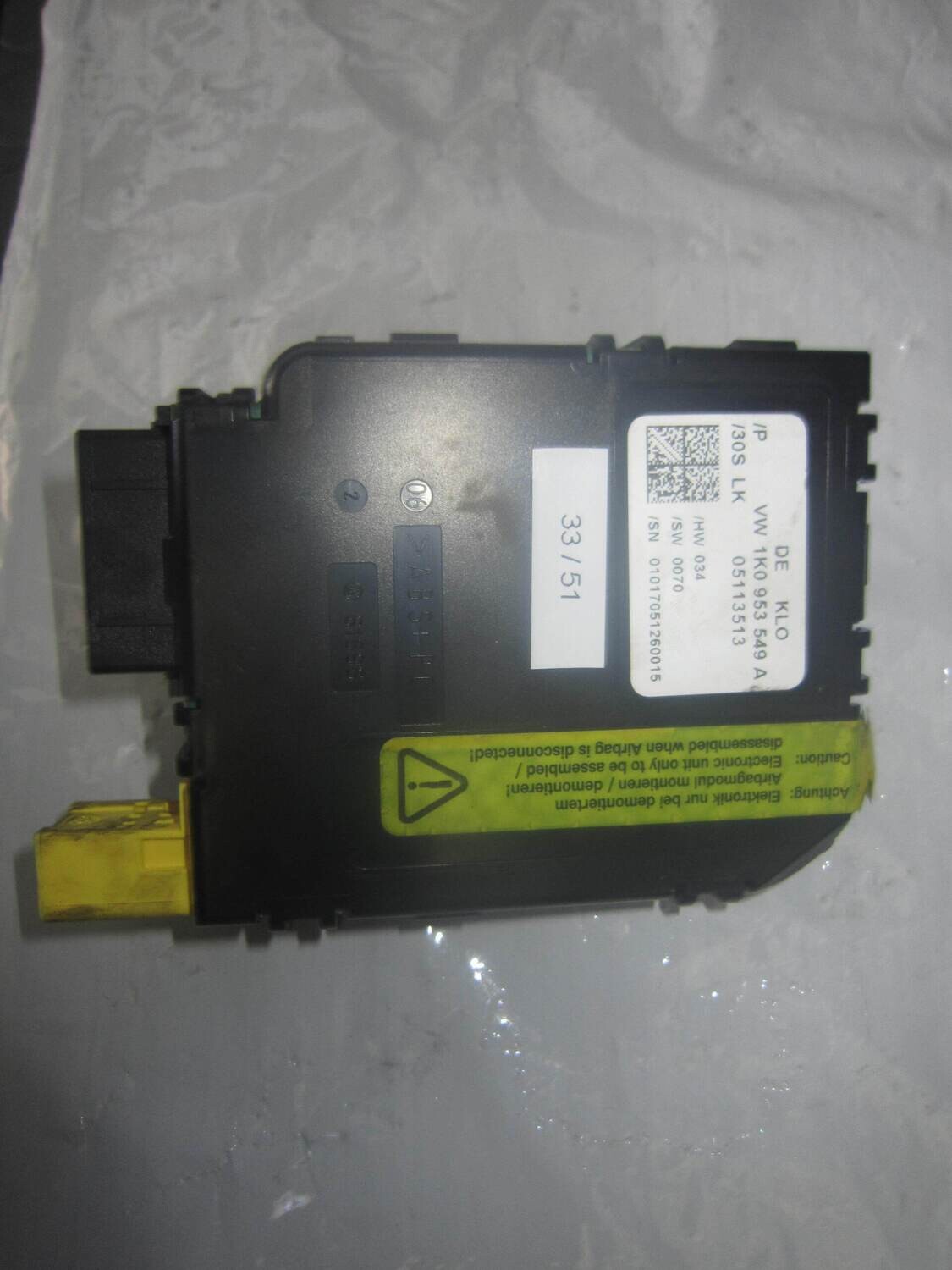 33-51 Centralina Servosterzo / Angolo Sterzata Volkswagen DE KLO DEKLO 1K0 953 549 A 05113513   VOLKSWAGEN GENERICA VARIE