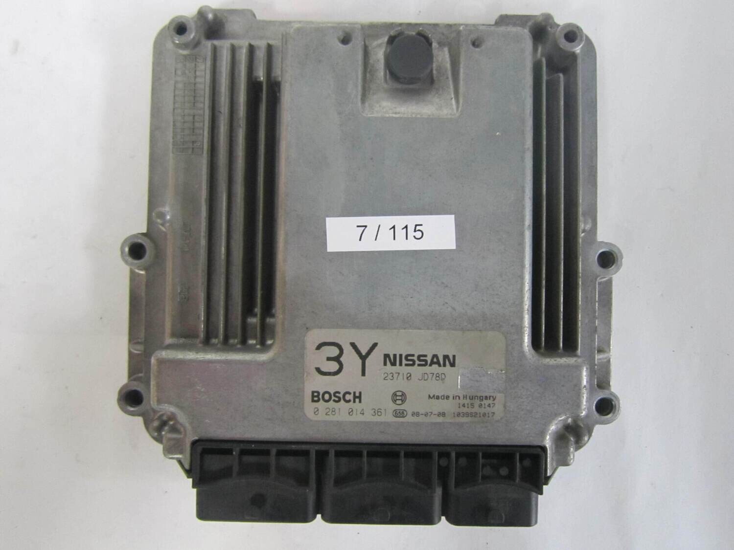 7-115 Centralina Motore Bosch 0 281 014 361 0281014361 23710 JD78D 1039S21017   NISSAN DIESEL QASHQAI