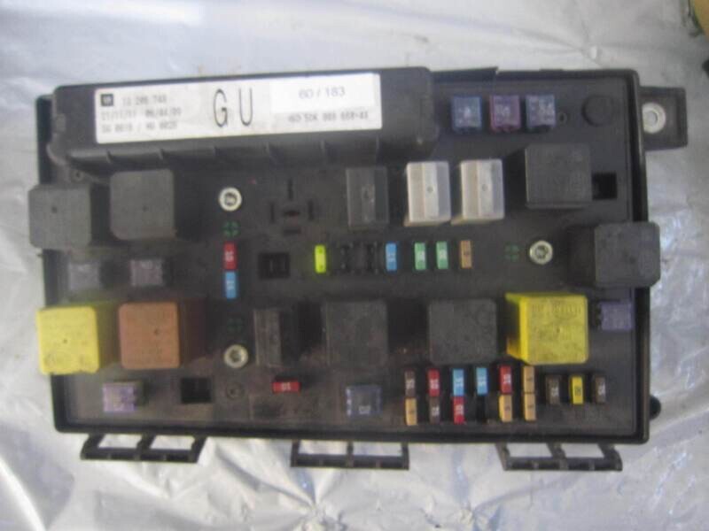 60-183 Scatola Fusibili Gm 13 206 748 13206748 5DK 008 668-48 SW 0816 HW 0021 GU OPEL DIESEL ZAFIRA