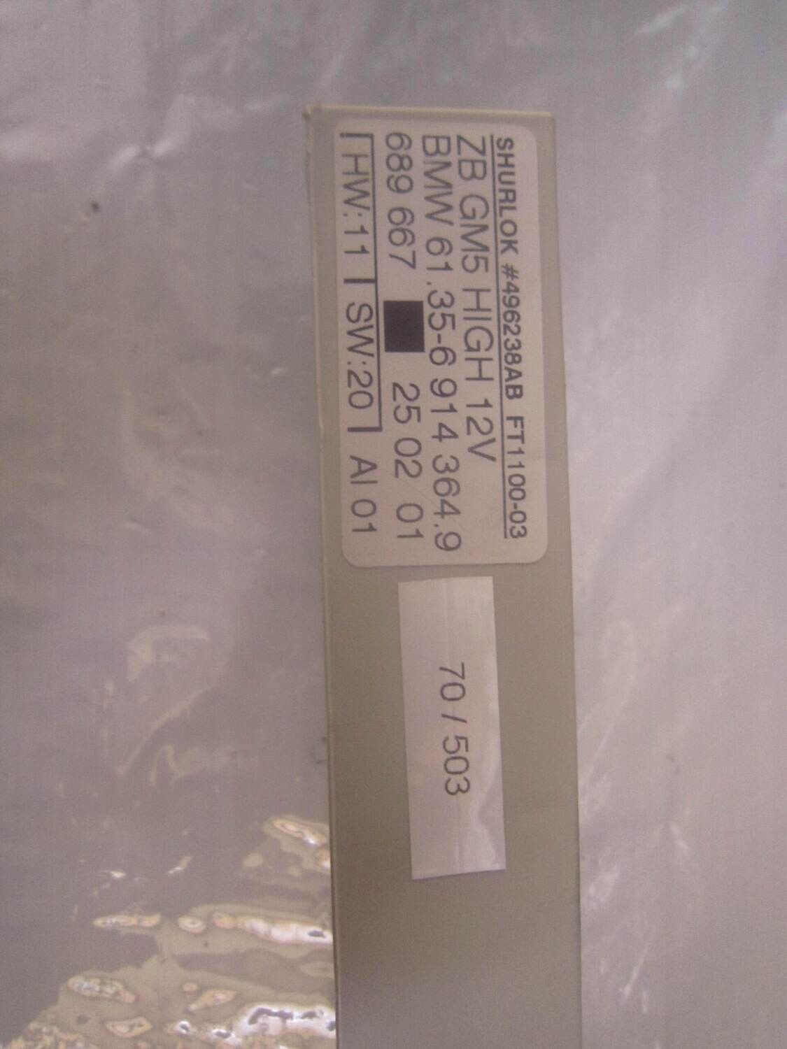 70-503 Centralina Modulo Confort BMW 61.35-6 914 364.9 61.356914364.9 ZB GM5 HIGH 12V 689 667 HW:11 SW:20 BMW Generica SERIE 3