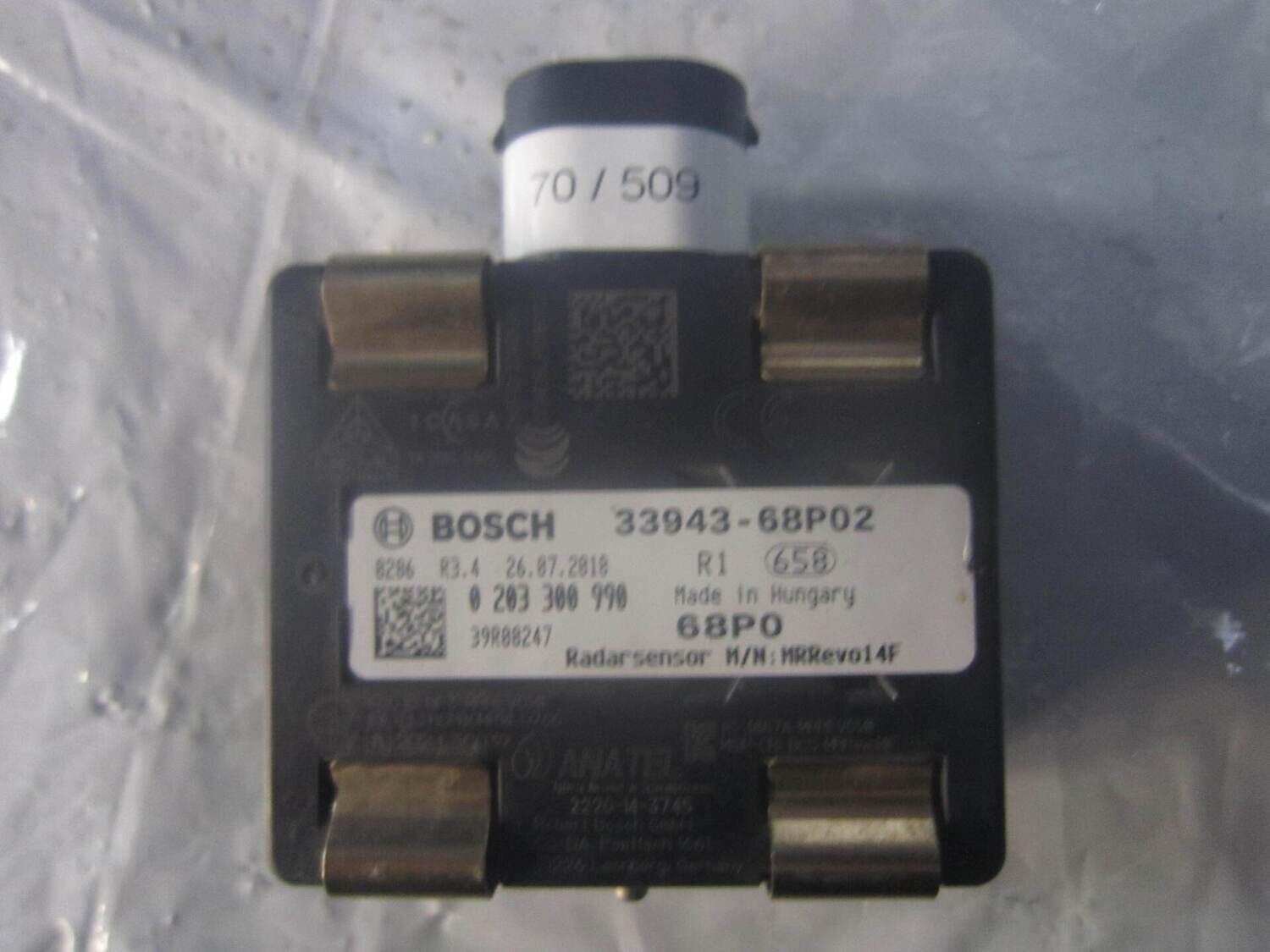 70-509 Modulo Radarsensor Bosch 0 203 300 990 0203300990 33943-68P02    SUZUKI Generica BALENO