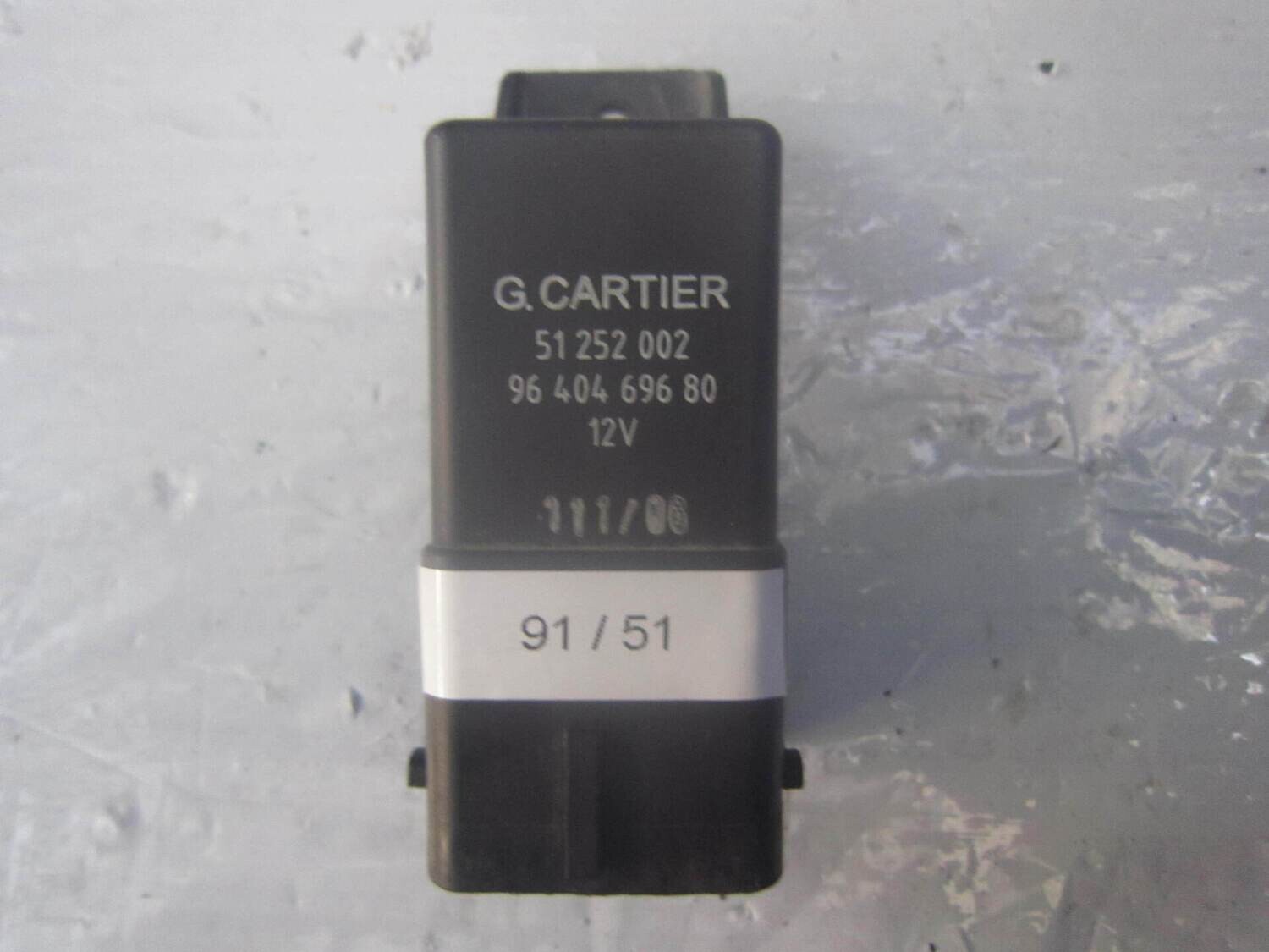 91-51 Rele' Candeletta G. Cartier 51 252 002 51252002 96 404 696 80    MINI DIESEL VARIE