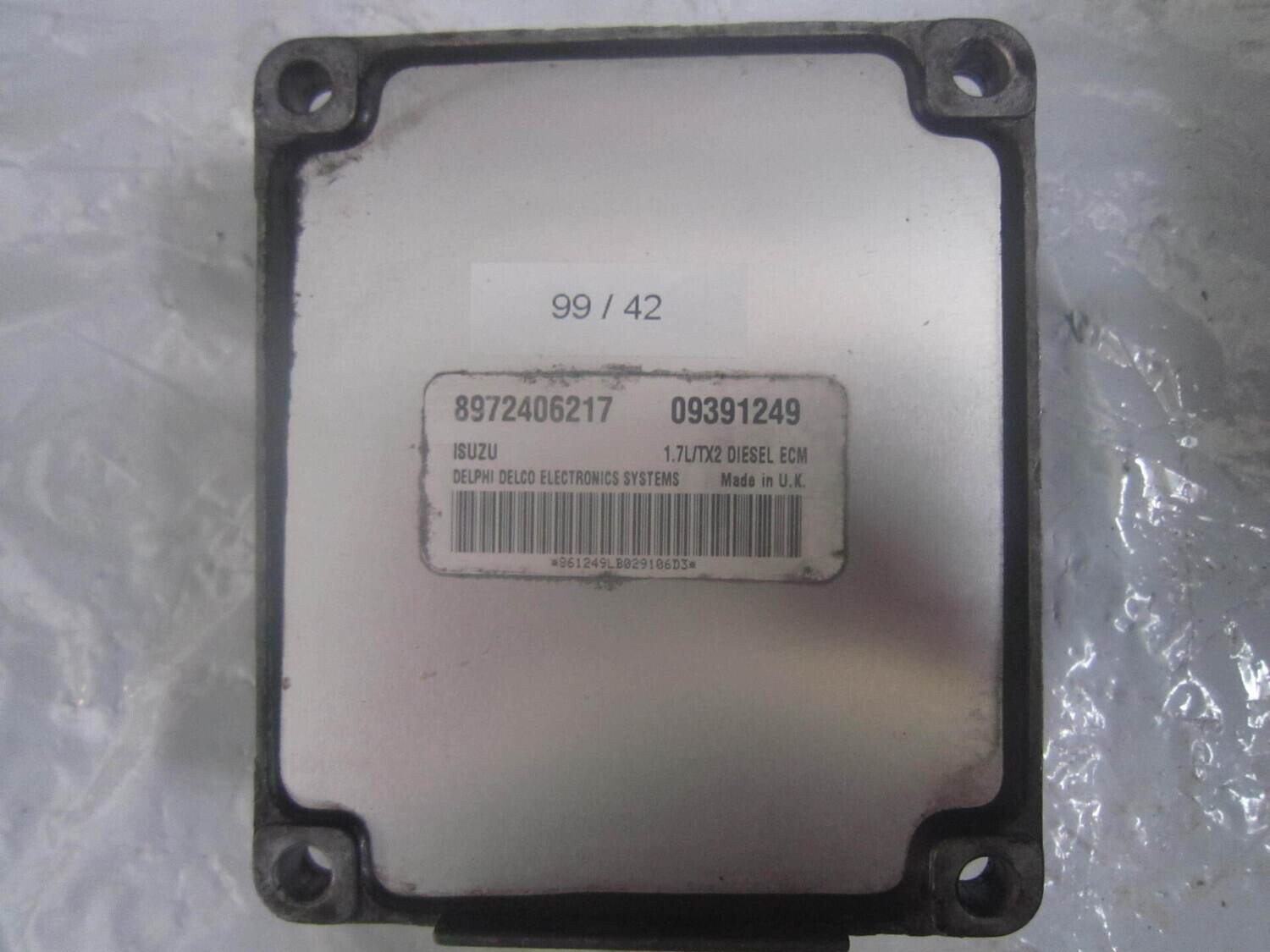 99-42 Centralina Motore Delphi 8972406217   09391249 1.7L/TX2   OPEL Benzina  VARIE