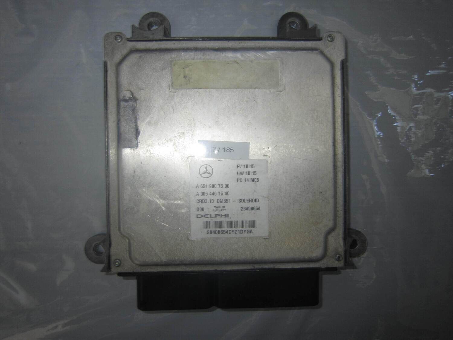 2-185 Centralina Motore Delphi 28408654   A 651 900 75 00 A 006 446 15 40 CRD3.10 OM651 MERCEDES Diesel CLASSE C
