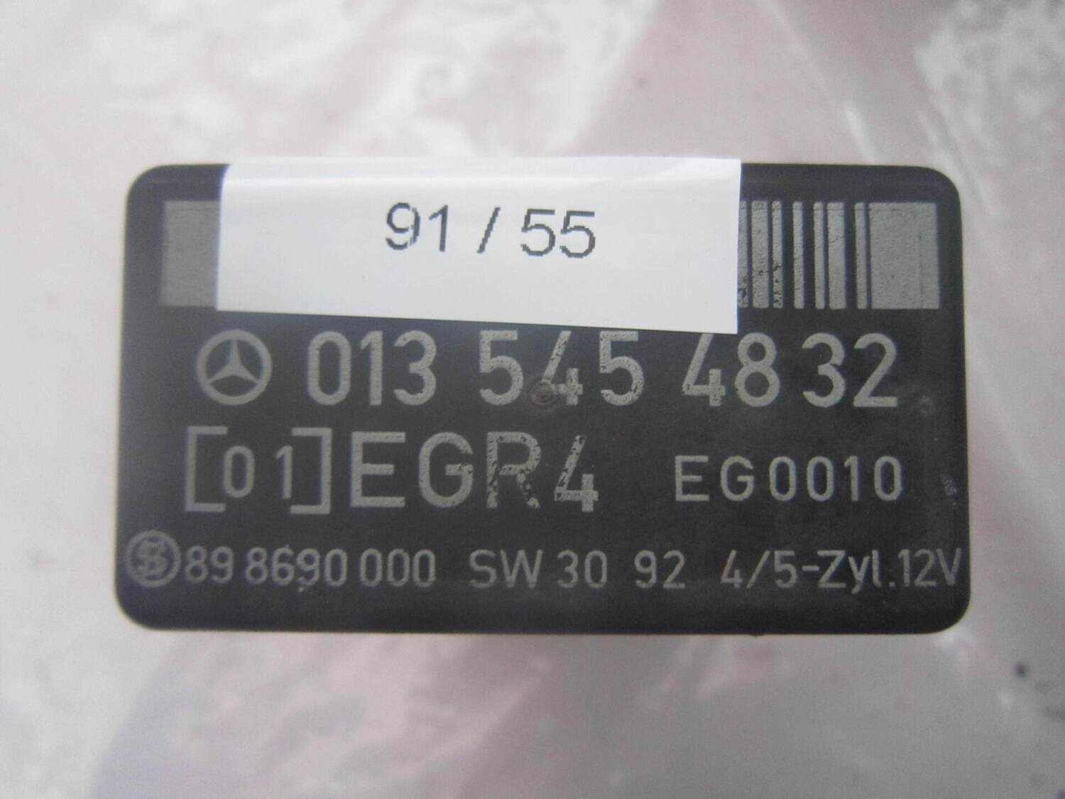 91-55 Rele' Gas Esausti Mercedes 013 545 48 32 0135454832 EG0010 SW 30 92   MERCEDES  VARIE
