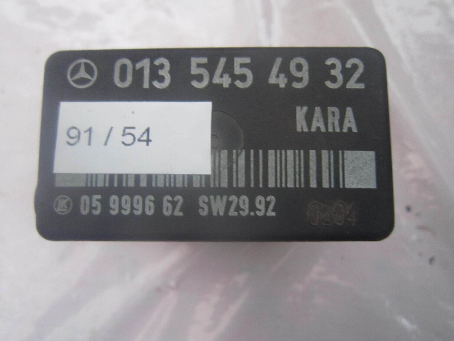 91-54 Rele' Pompa Carburante Mercedes 013 545 49 32 0135454932 KARA SW29.92   MERCEDES  VARIE