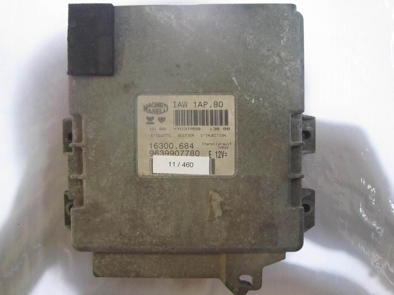 11-460 Centralina Motore Magneti Marelli IAW 1AP.80 IAW1AP.80 9639907780  16300.574  CITROEN / PEUGEOT BENZINA 206