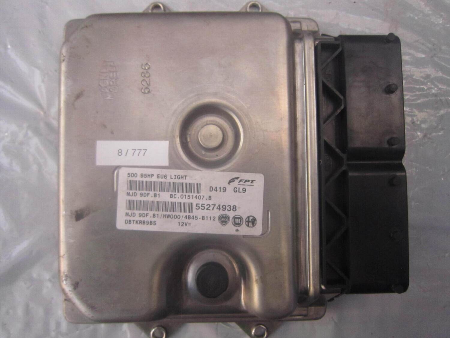 8-777 Centralina Motore Magneti Marelli 55274938   MJD 9DF.B1 BC.0151407.B 500 95HP EU6 LIGTH HW000/4B45-B112 ALFA ROMEO / FIAT / LANCIA DIESEL 500