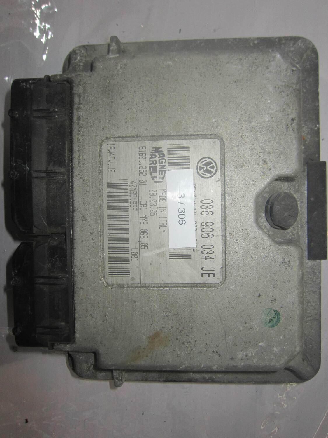 3-306 Centralina Motore Magneti Marelli IAW4TV.JE   036 906 034 JE 61601.252.01 CR1 MY2 068 05  SKODA Benzina FABIA