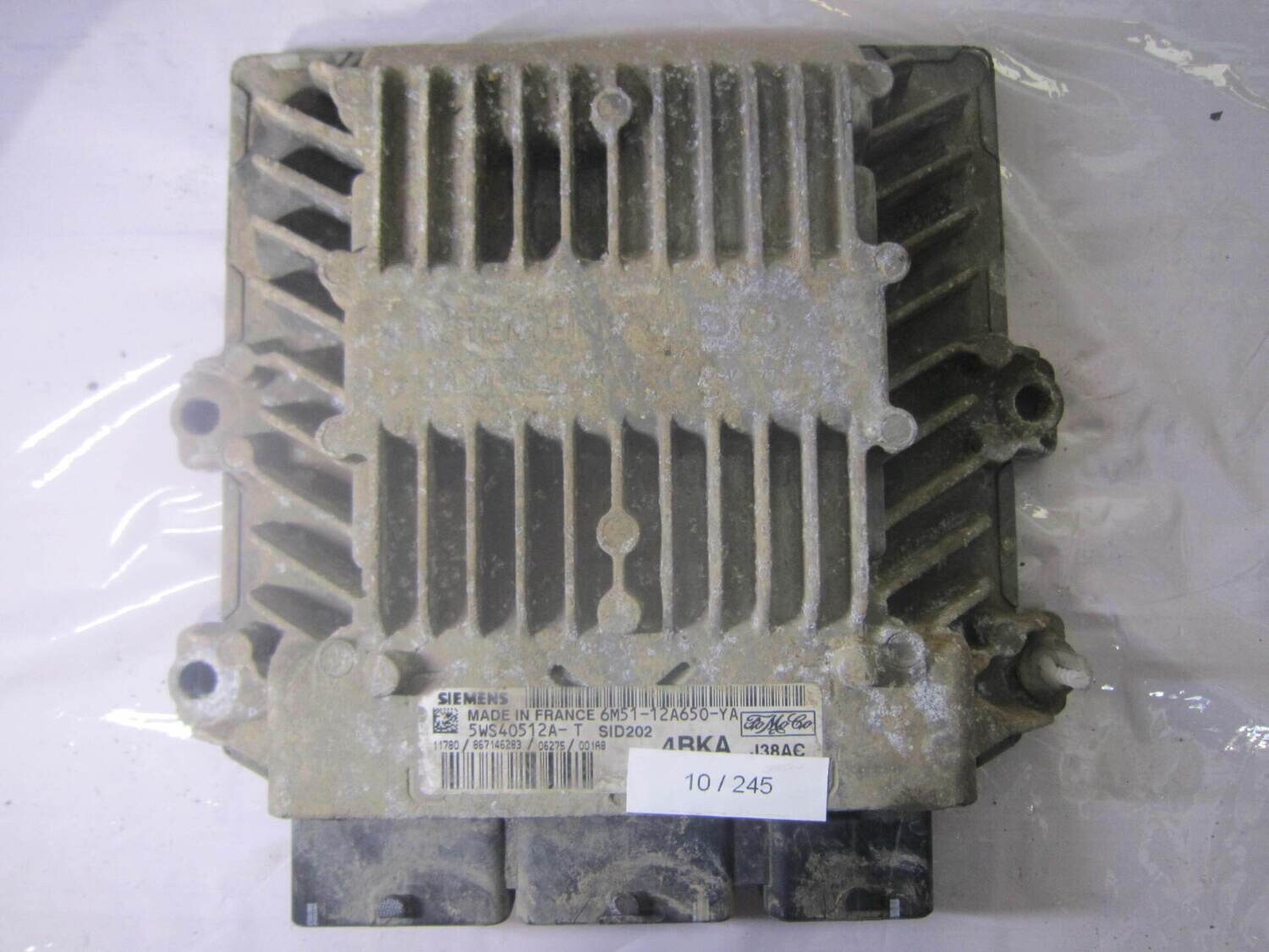 10-245 Centralina Motore Siemens 5WS40512A-T 5WS40512AT 6M51-12A650-YA 4BKA  J38AC SID 202  FORD DIESEL FOCUS