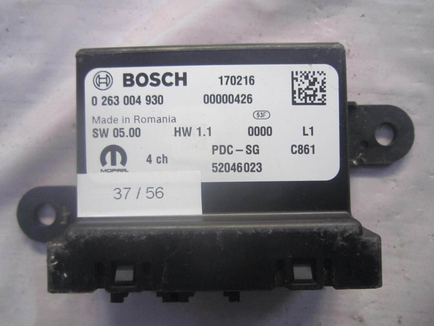 37-56 Centralina sensori parcheggio Mopar 0 263 004 930 0263004930 52046023 PDC-SG SW 05.00 HW 1.1  FIAT   TIPO