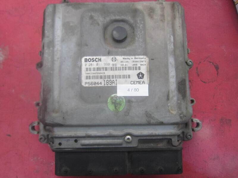 4-80 Centralina Motore Bosch 0 281 011 999 0281011999 P56044 189AI 1039S12873   JEEP Diesel GRAND CHEROKEE