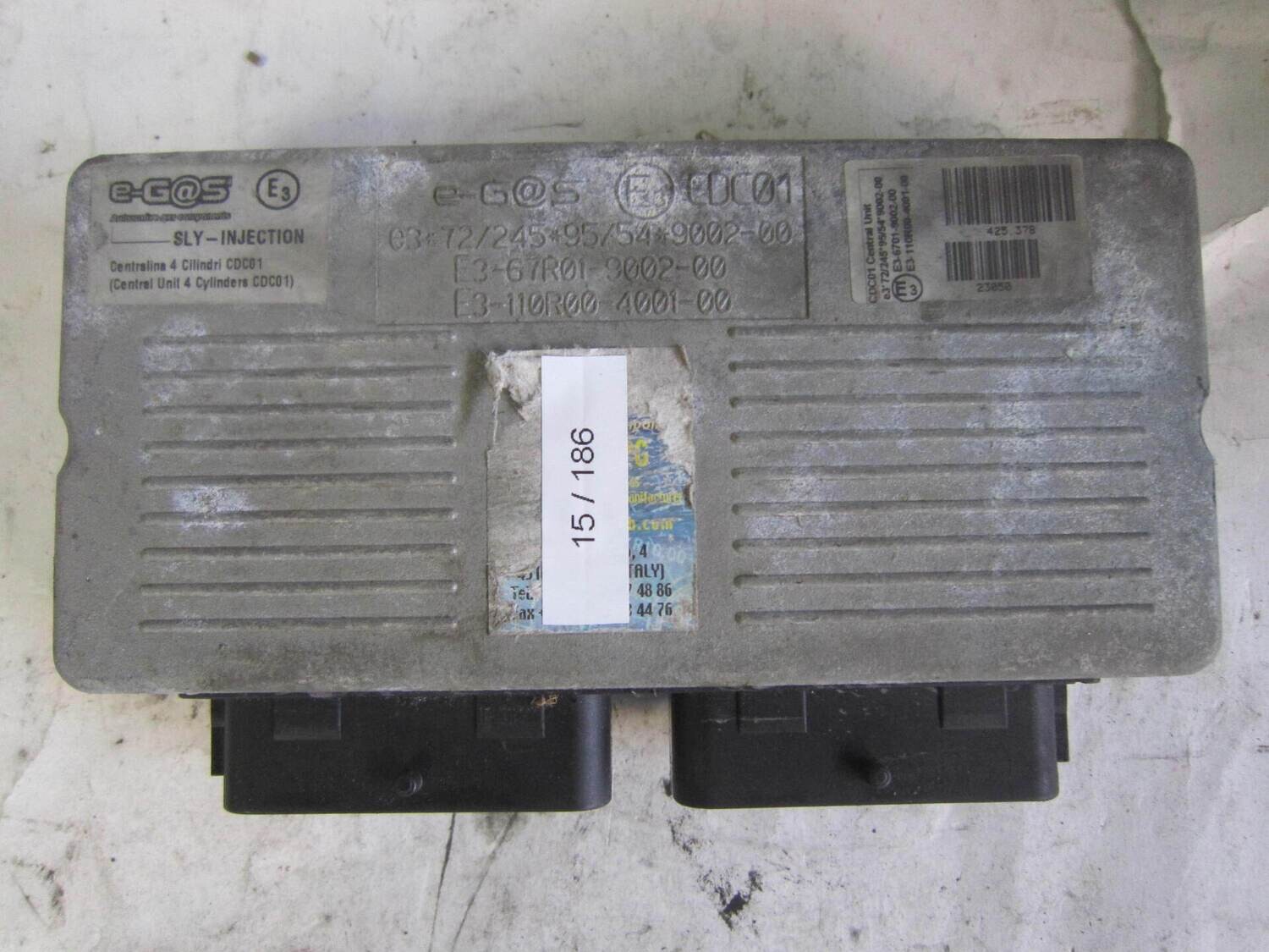 15-186 Centralina Gas Gpl E-Gas CDC01   4 CILINDRI     BENZINA / GPL