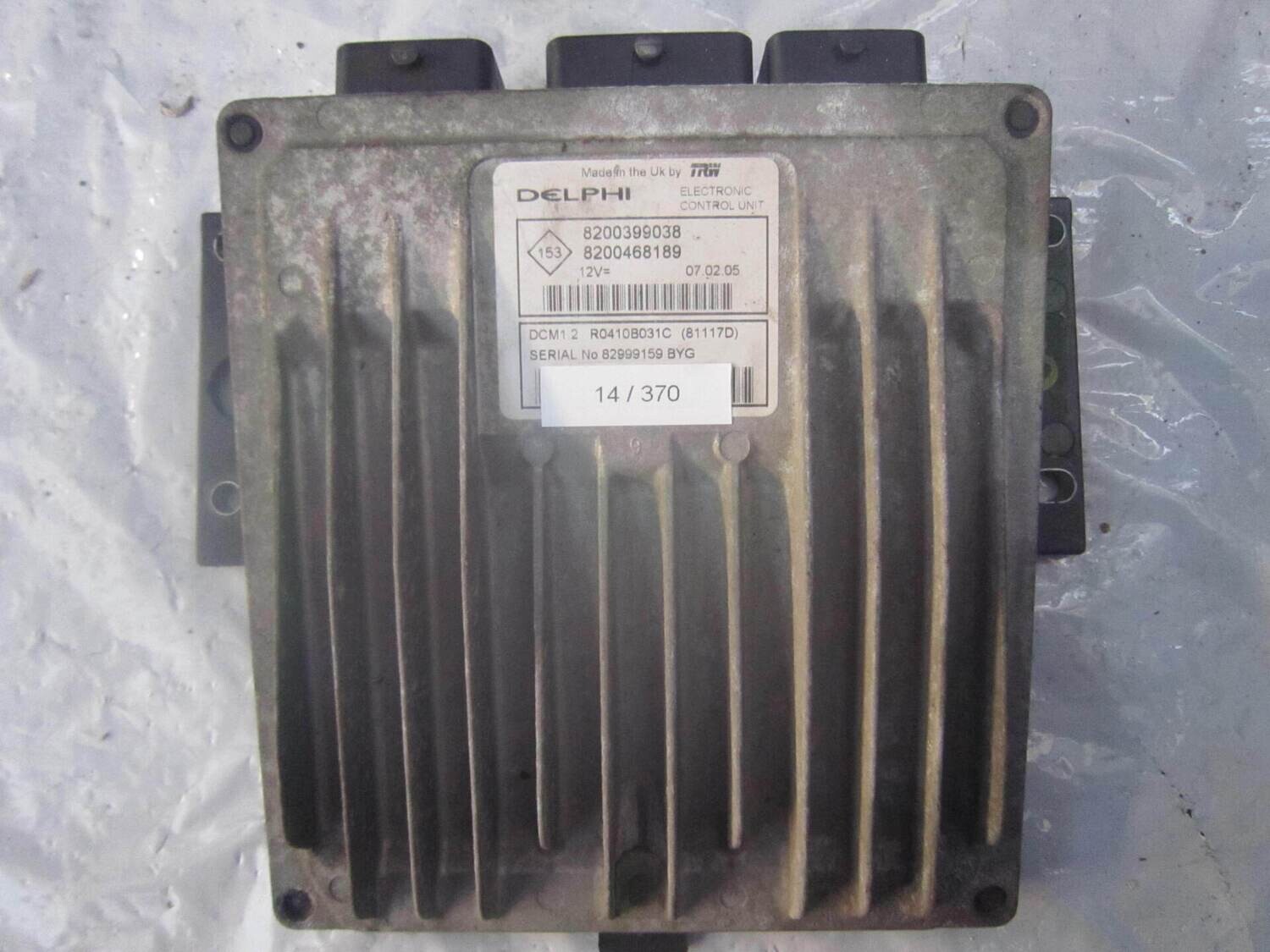 14-370 Centralina Motore Delphi R0410B031C   8200399038 8200468189 DCM1.2  RENAULT Diesel VARIE