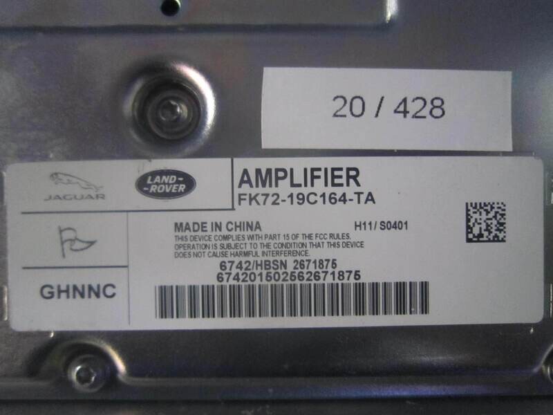 20-428 Amplificatore Audio Land Rover FK72-19C164-TA FK7219C164TA H11/S0401    LAND ROVER  Discovery