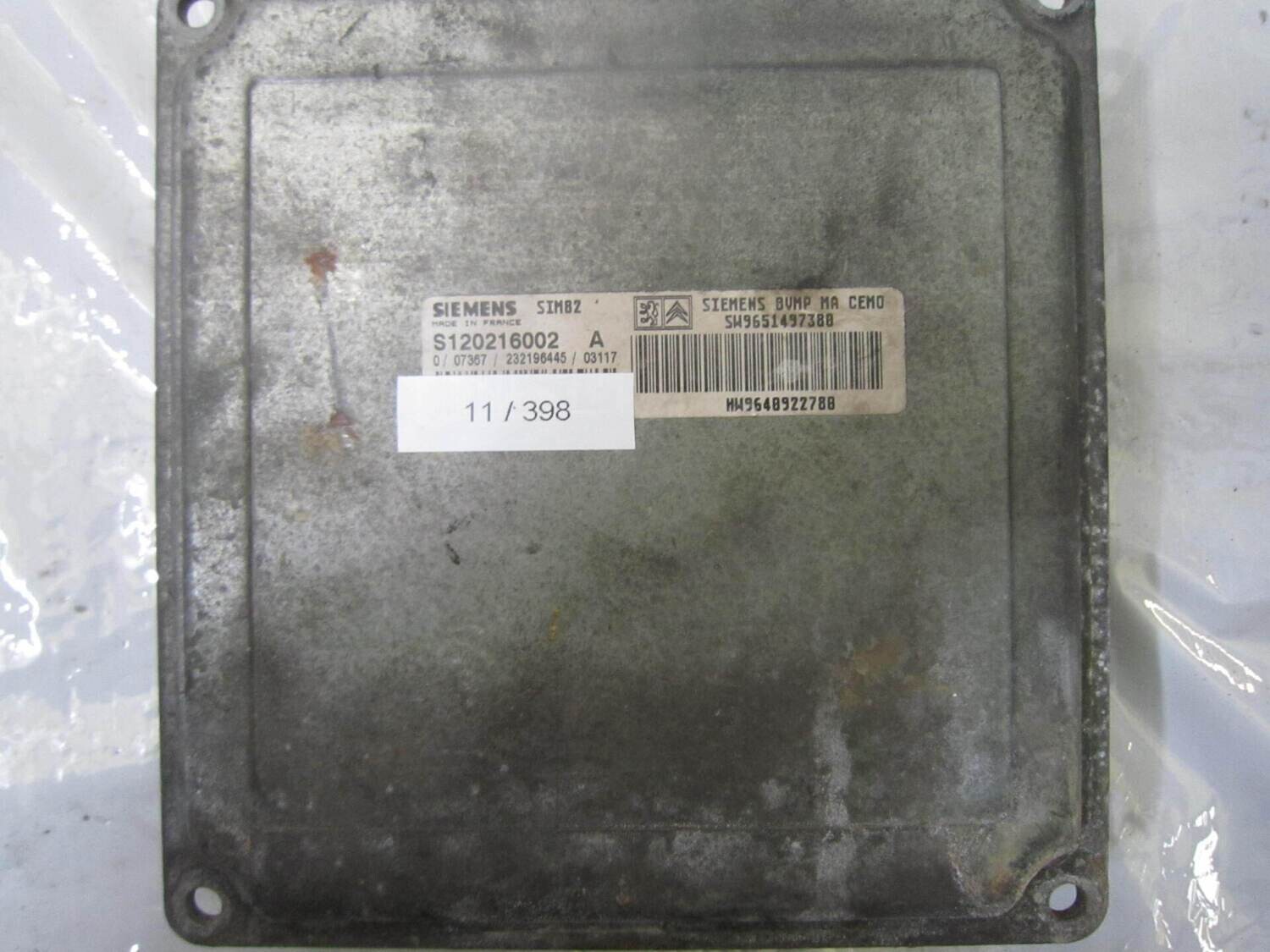 11-398 Centralina Cambio Automatico Siemens S120216002   9651497388 9648922788 SIM82  CITROEN / PEUGEOT  VARIE