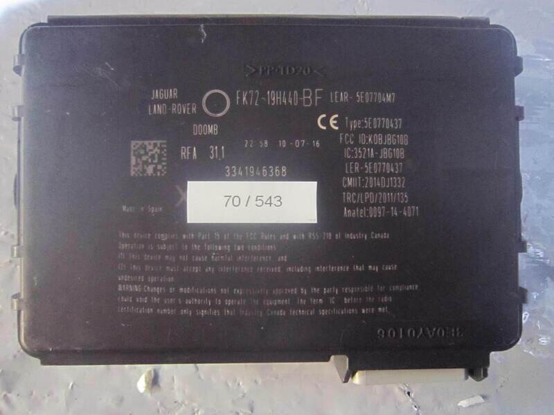 70-543 Centralina Porte Lear FK72-19H440-BF FK7219H440BF 5E07704M7 5E0770437   LAND ROVER  VARIE