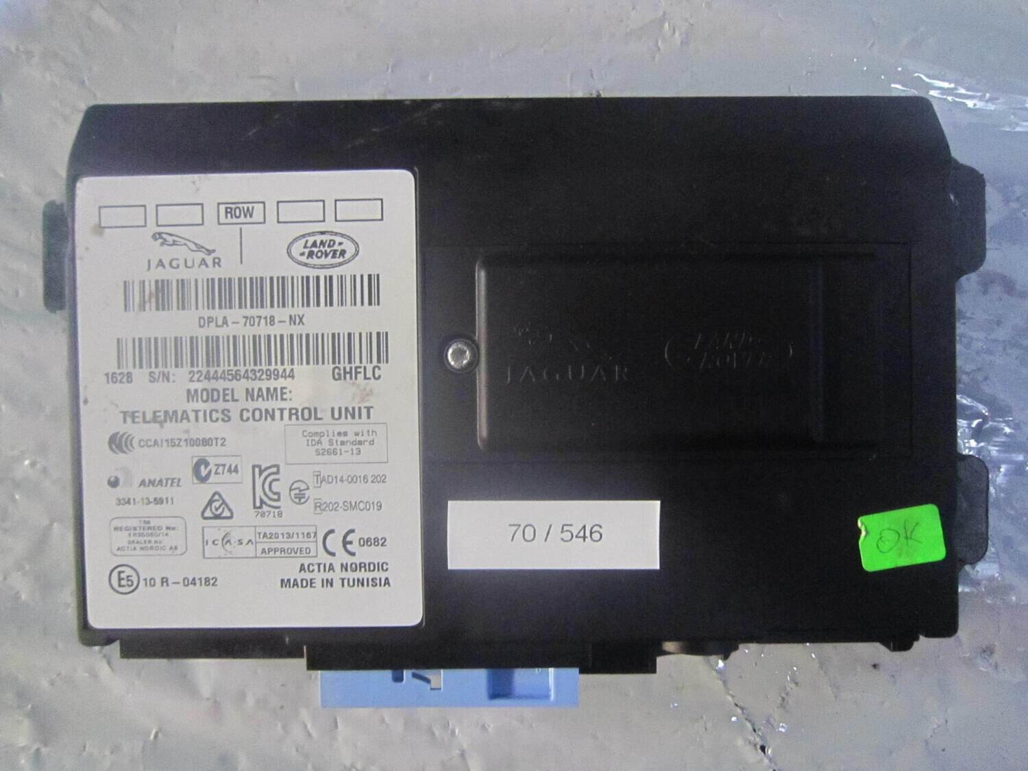 70-546 Centralina Controllo Telematico Land Rover DPLA-70718-NX DPLA70718NX 3341-13-5911    LAND ROVER  VARIE