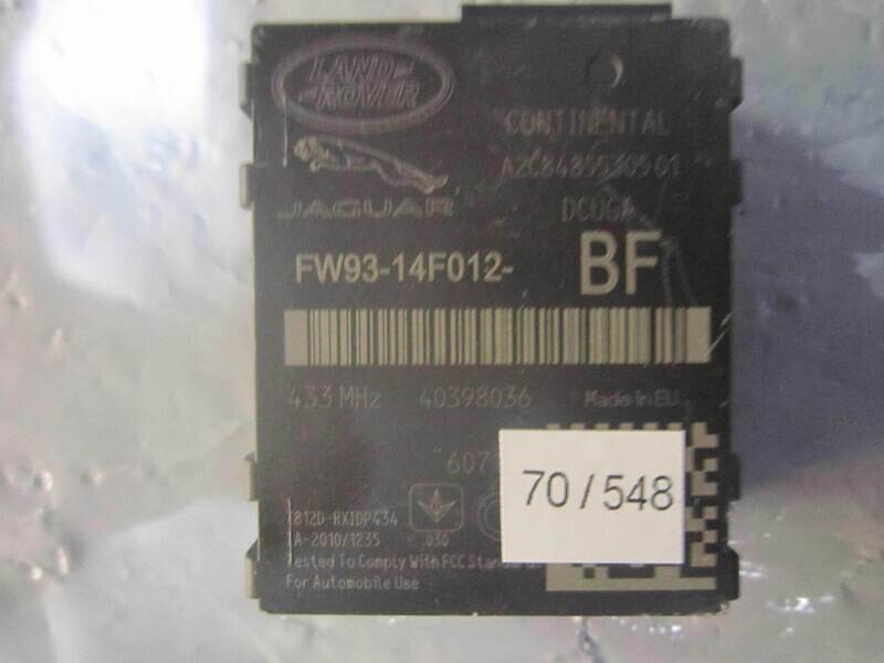 70-548 Modulo Pressione Pneumatici Continental FW93-14F012-BF FW9314F012BF A2C8485530501    LAND ROVER  DISCOVERY