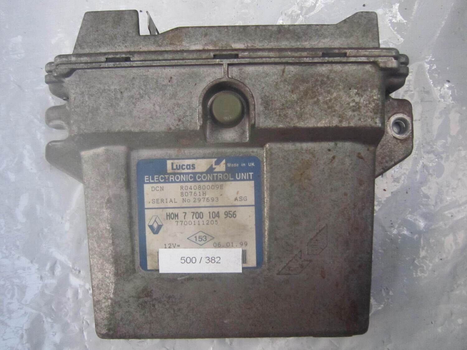 500-382 Centralina Motore Lucas 7700111205   R04080009E HOM 7 700 104 956   RENAULT DIESEL KANGOO