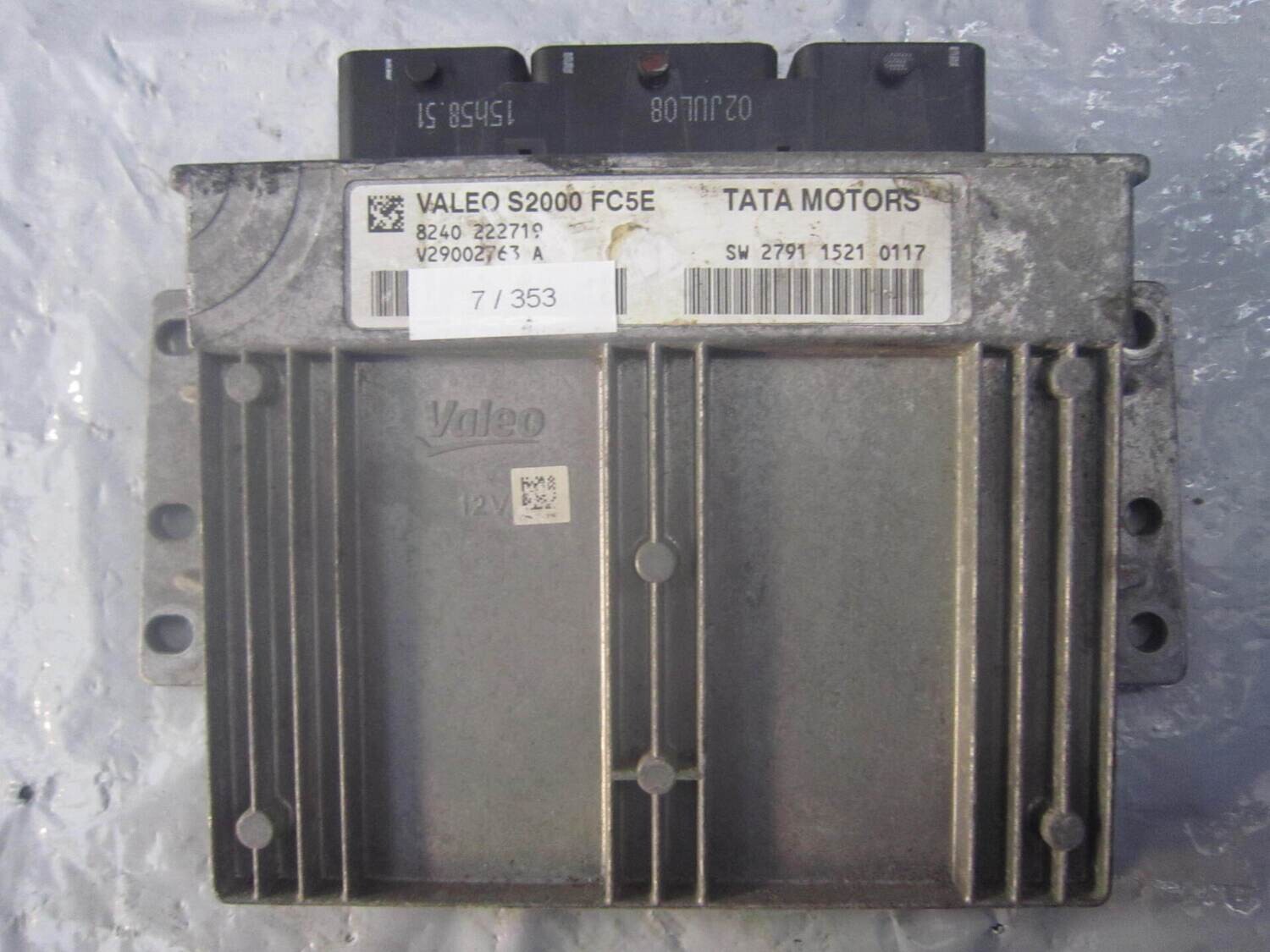 7-353 Centralina Motore Valeo S2000 FC5E S2000FC5E V29002763 A 2791 1521 0117    TATA BENZINA VARIE