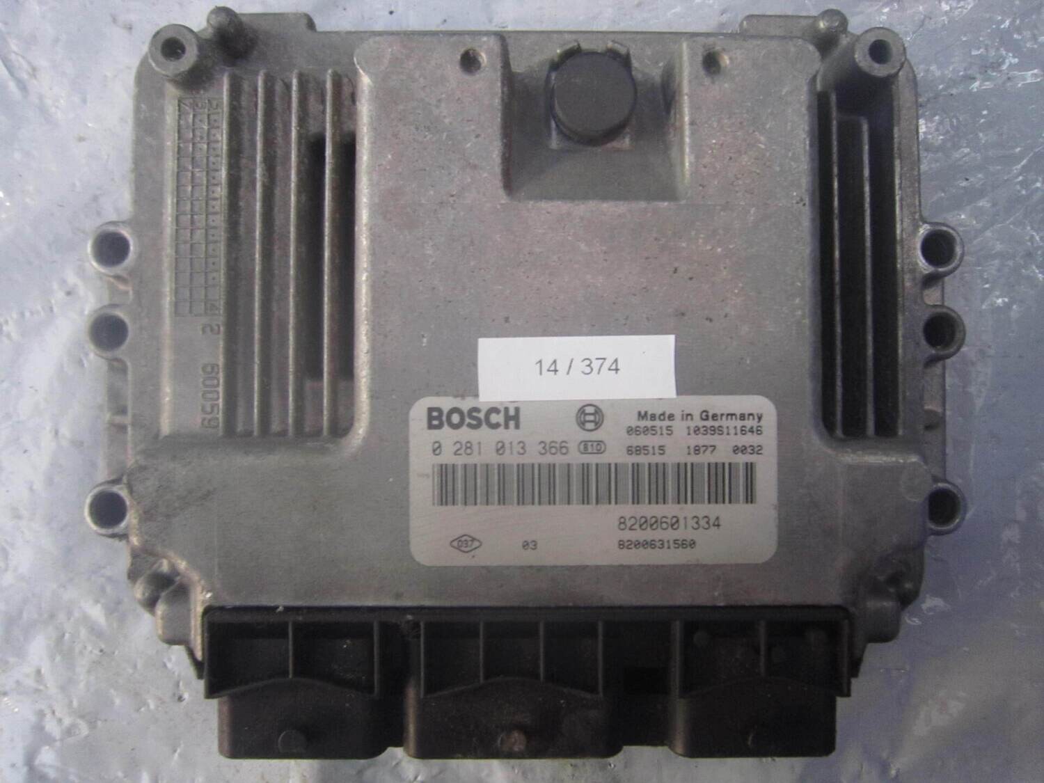 14-374 Centralina Motore Bosch 0 281 013 366 0281013366 8200601334 1039S11646 8200631560  RENAULT DIESEL SCENIC