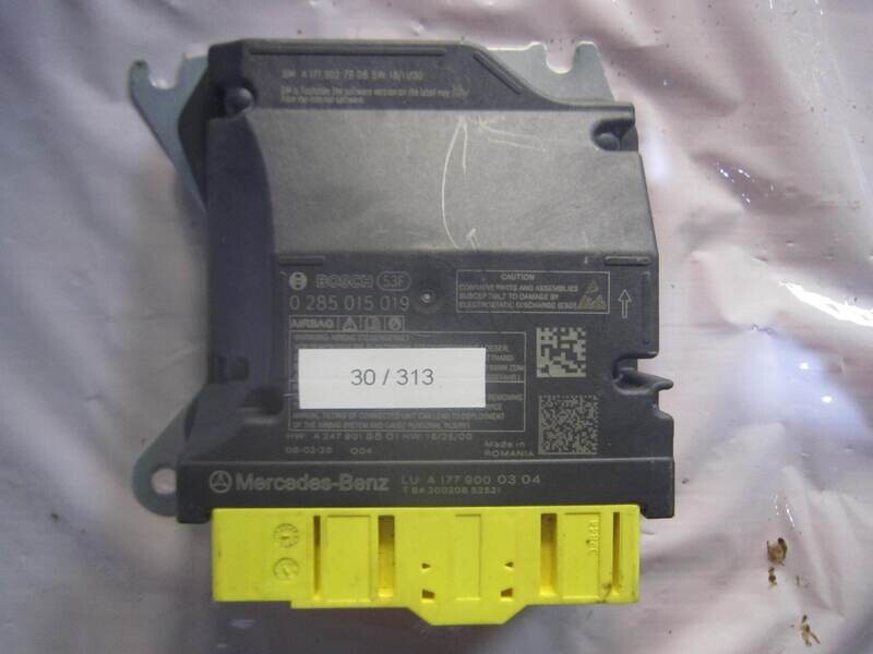 30-313 Centralina Airbag Bosch 0 285 015 019 0285015019 A 177 900 03 04    MERCEDES  CLASSE A